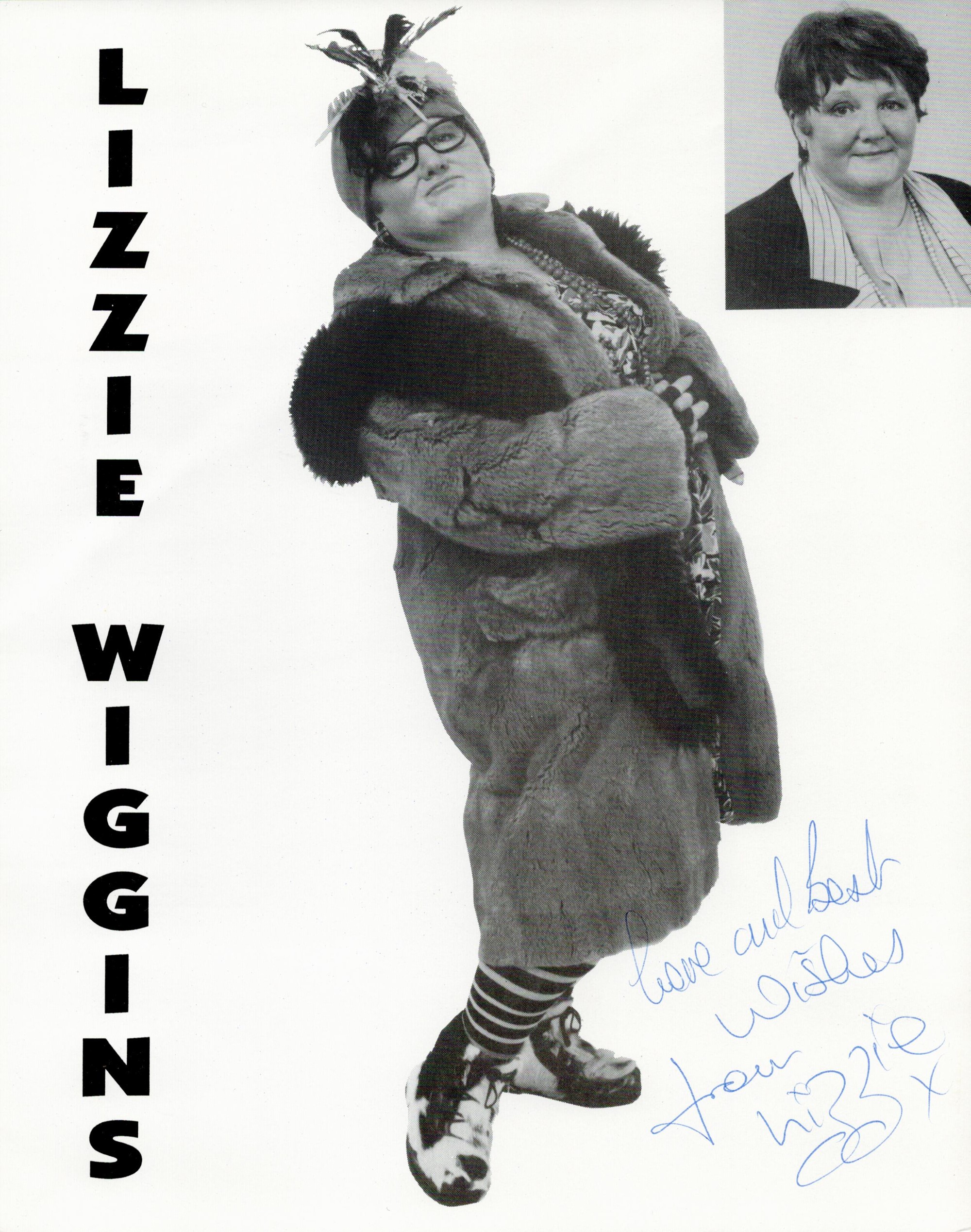 Lizzie Wiggins signed 10x8 black and white photo. Good condition. All autographs come with a