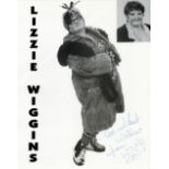 Lizzie Wiggins signed 10x8 black and white photo. Good condition. All autographs come with a