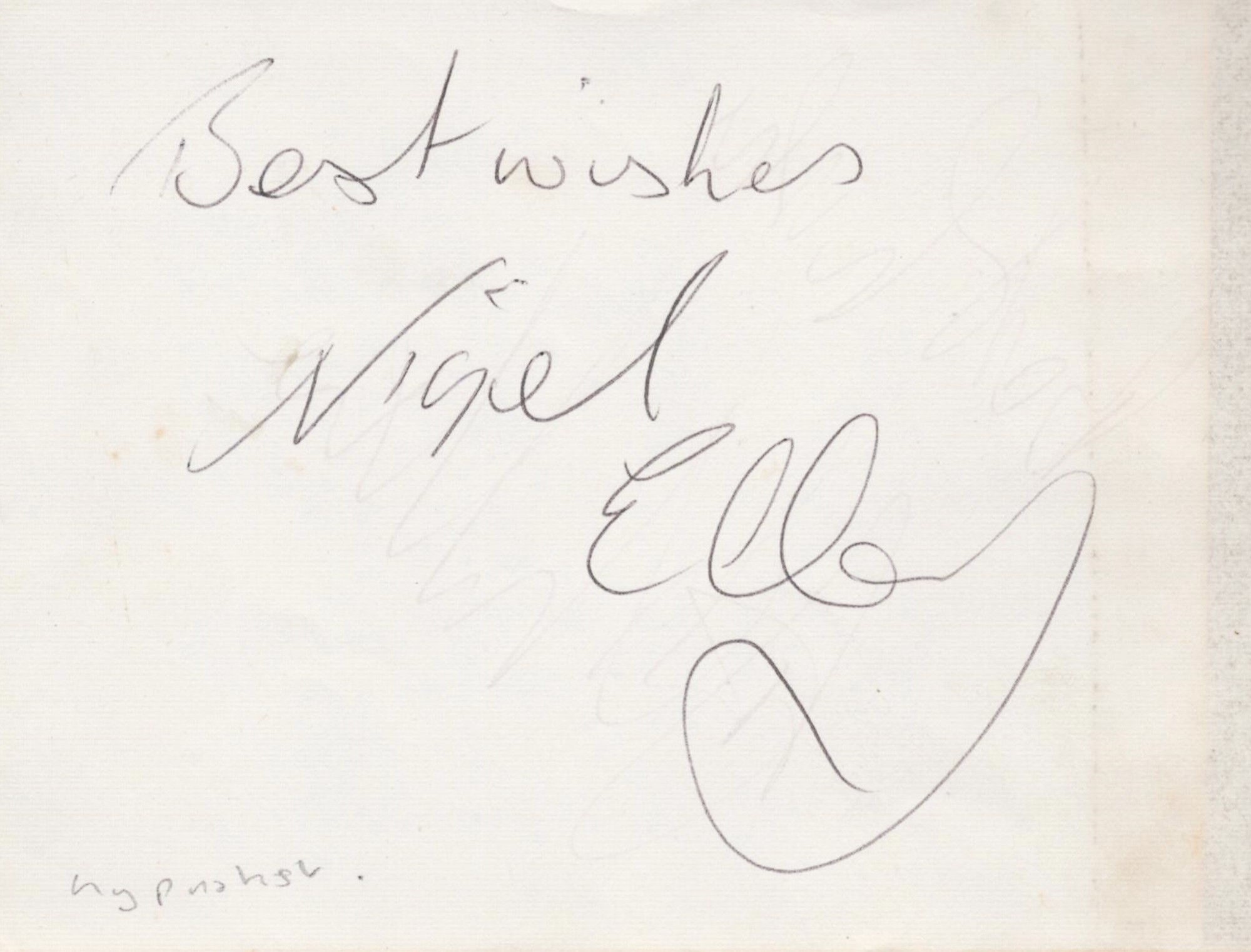 Nigel Ellery / Marti Wilde signed album page. Good condition. All autographs come with a Certificate