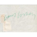 David Hockney ALS. English painter, draftsman, printmaker, stage designer, and photographer. Good