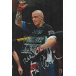 Ross Pearson signed 12x8 colour photo. Pearson is an English mixed martial artist who last