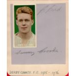 Derby County Sammy Crooks 1935/36. Good condition. All autographs come with a Certificate of