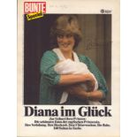 Diana Princess of Wales signed German Magazine cover dated 1982. Diana, Princess of Wales (born