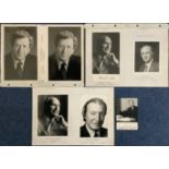 Irish leaders collection includes 8 assorted signed black and white photos includes Jack Lynch,