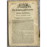 The Edinburgh Gazette 10 Dec 1852 original Newspaper for Duke of Wellington's funeral. 24 pages in