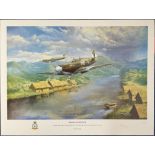 WWII Signed Trevor Lay Colour Print Titled Badge Of Honour 110 of 500 Signed by The Artist