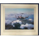 WWII Grp Cptn Leonard Cheshire VC Signed Lancaster First edition Colour Print by Robert Taylor.
