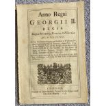 George II 1738 Act of parliament regarding punishing Mutiny and Desertion from the Army: and for the