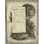 Programme for Drury Lane theatre. Analysis of names dates document to c 884 at the latest Notes