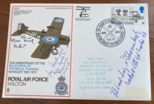 Luftwaffe Rossbach WW2 multiple signed cover 16 SG 13 S. E. 5a signed by Junck, Jacobs, v.