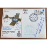 Luftwaffe Rossbach WW2 multiple signed cover 16 SG 13 S. E. 5a signed by Junck, Jacobs, v.