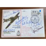 Luftwaffe Rossbach WW2 multiple signed cover 25 SC 29 HURRICANE signed by Rodel, Biihligen,