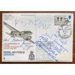 Luftwaffe Rossbach WW2 multiple signed cover 10 SC 32 DAKOTA signed by Morzik, Kraft, Rudel,