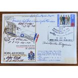 Luftwaffe Rossbach WW2 multiple signed cover 37 SC 21 GAMECOCK signed by Schauble, v. Koenig-