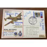 Luftwaffe Rossbach WW2 multiple signed cover 2 SC 37 HALIFAX signed by Meister, Kraft, Jabs,