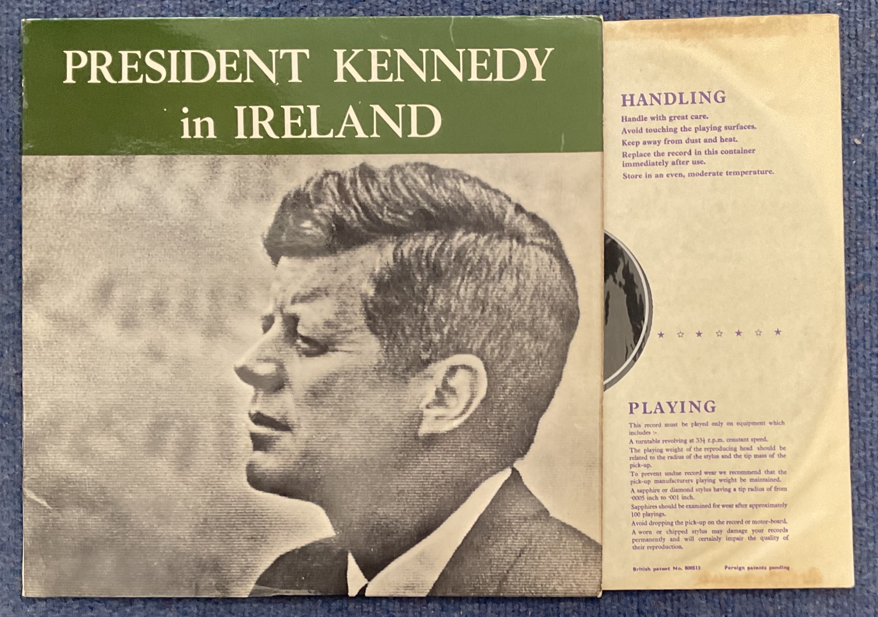 President Kennedy in Ireland signed Album Sleeve includes two fantastic signatures Jackie Kennedy - Image 2 of 2