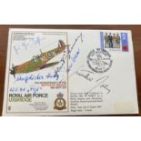 Luftwaffe Rossbach WW2 multiple signed cover 1 SC 30 SPITFIRE signed by Romm, Grasser, RaIl, Huy,