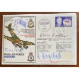 Luftwaffe Rossbach WW2 multiple signed cover 21 SC 24 BLENHEIM signed by Wittmann, v. Beust,