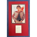 Mick Jagger Rolling Stones Singer Signed Page With 12x21 Mounted Photo Display. Good condition.