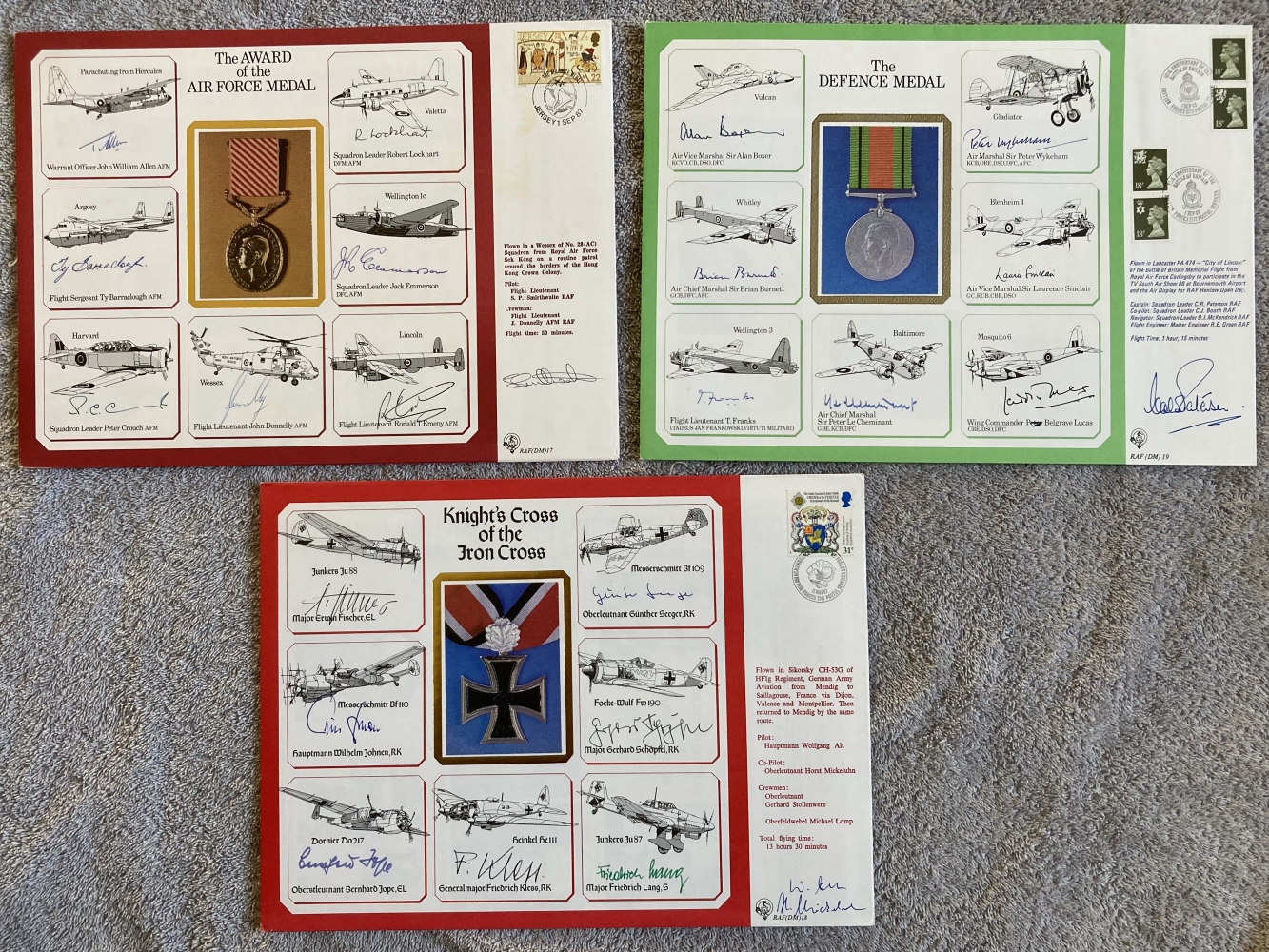 Nineteen large DM Medal Special Signed Covers. The unbelievably rare set of 19 special signed - Image 5 of 7
