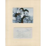 Morecambe and Wise 14x11 mounted signature piece includes album page signed by the legendary