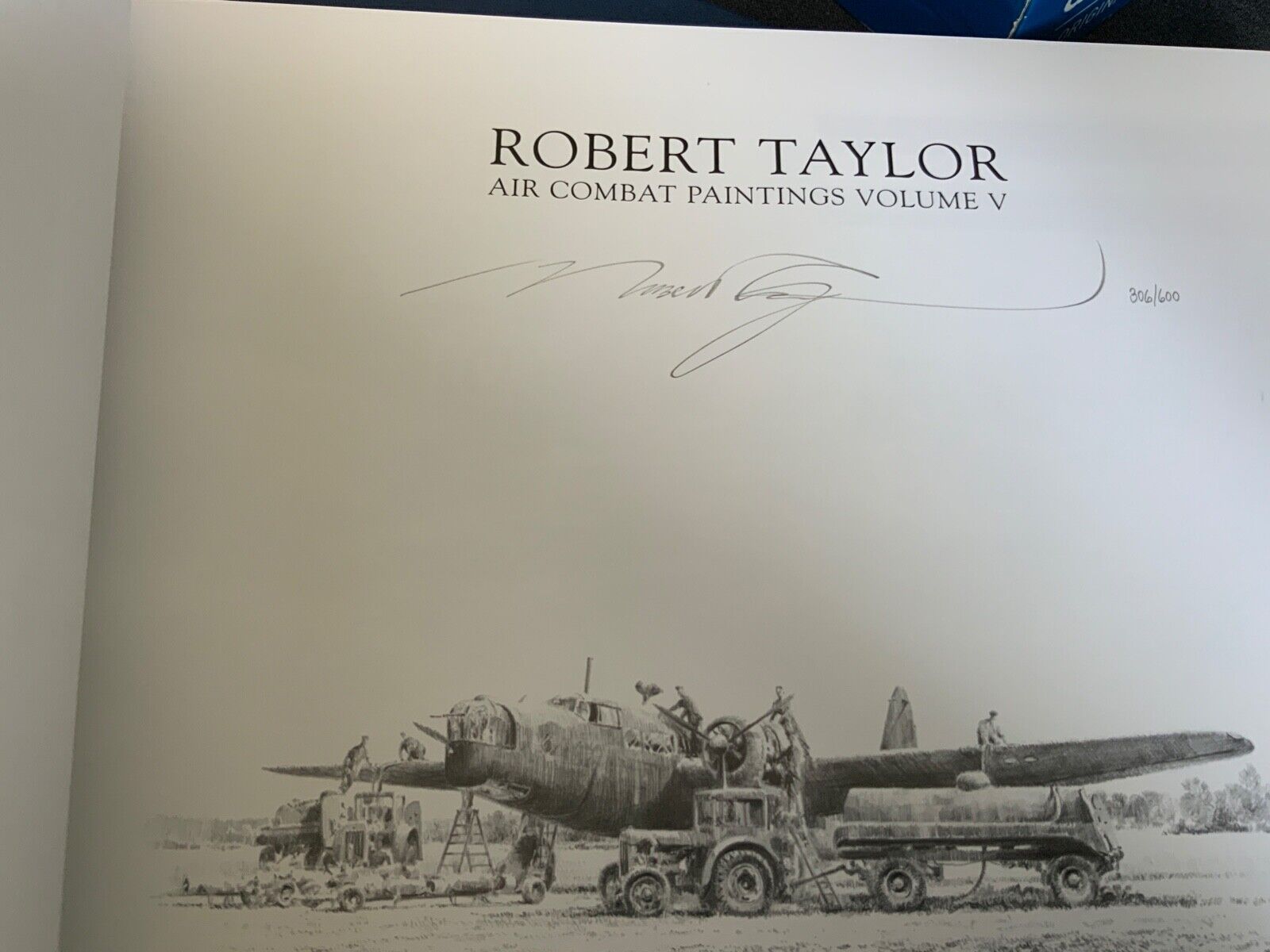 Robert Taylor multiple signed Air combat painting book Vol 4 with slipcase. Autographs have been - Image 2 of 10