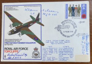 Luftwaffe Rossbach WW2 multiple signed cover 41 SC 26 WELLINGTON signed by Rauh, Scheer, Krause,
