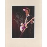 Keith Richards Rolling Stones Guitarists Signed 8x10 Mounted Photo. Good condition. All autographs