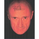 Phil Collins Genesis Singer Signed 8x10 Photo. Good condition. All autographs come with a