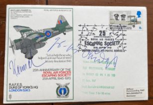 Luftwaffe Rossbach WW2 multiple signed cover 4 SC 28 LYSANDER signed by Rudel, Kennel, from Hans