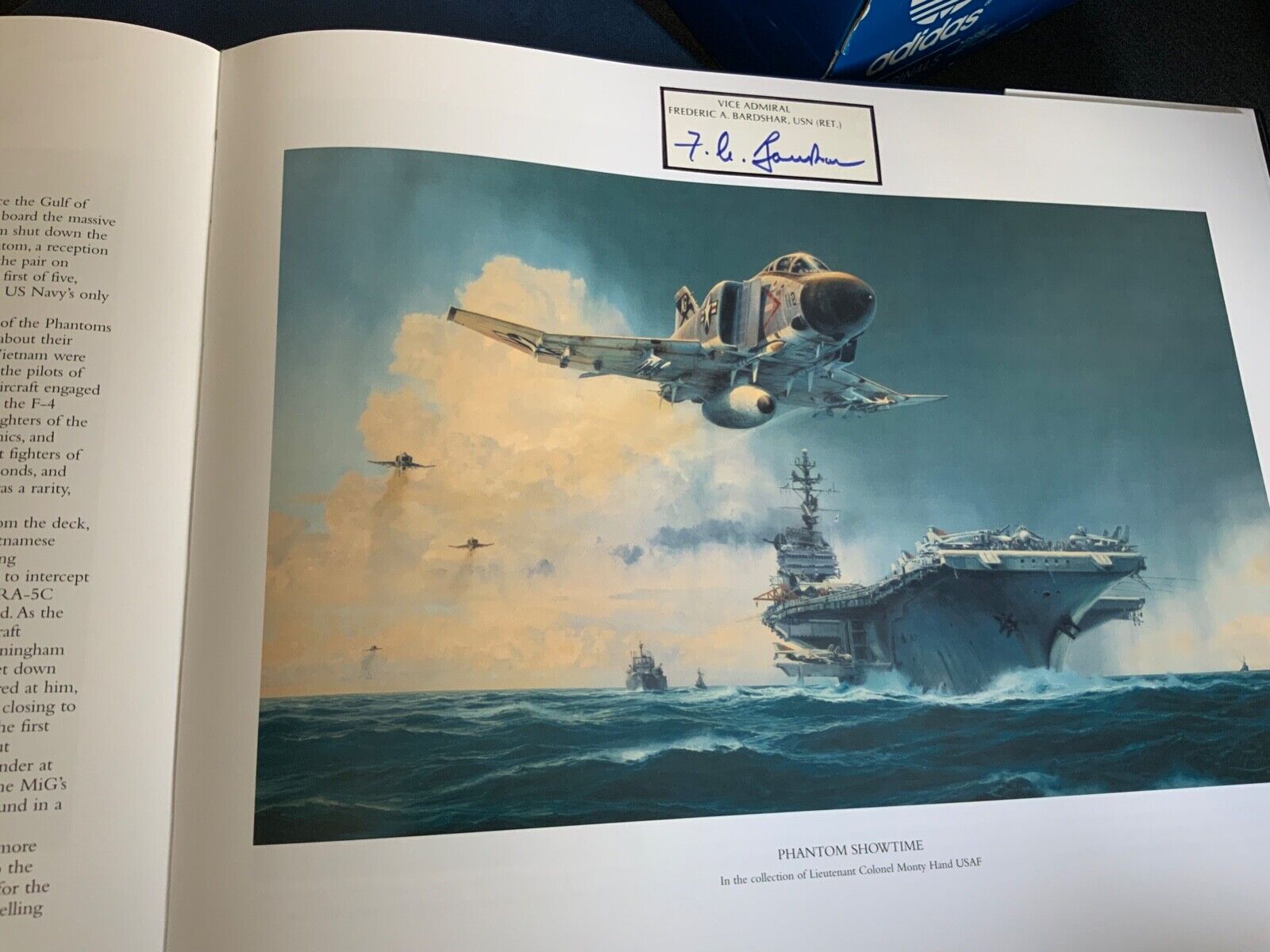 Robert Taylor multiple signed Air combat painting book Vol 4 with slipcase. Autographs have been - Image 7 of 10