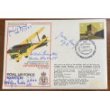 Luftwaffe Rossbach WW2 multiple signed cover 42 SC 38 DOMINIE signed by Breu, Antrup, Bechtle,