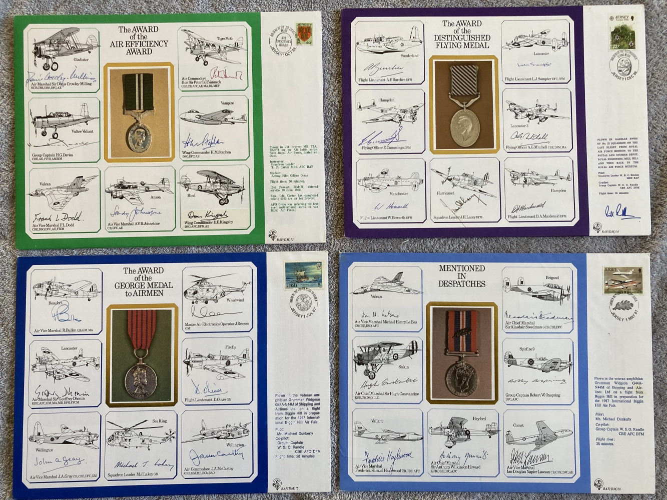 Nineteen large DM Medal Special Signed Covers. The unbelievably rare set of 19 special signed - Image 4 of 7