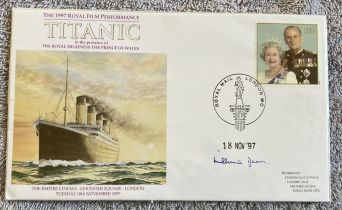 Titanic Millvina Dean Signed 1997 Royal Film performance cover. Good condition. All autographs
