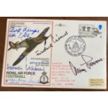 Luftwaffe Rossbach WW2 multiple signed cover 36 SC 29 HURRICANE signed by Korner, Hrabak, Galland,