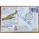 Luftwaffe Rossbach WW2 multiple signed cover 40 SC 30 SPITFIRE signed by Blasig, PreBler, Schroer,