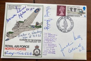 Luftwaffe Rossbach WW2 multiple signed cover 3 SC 34 BEAUFIGHTER signed by Schroer, v. LoBberg,