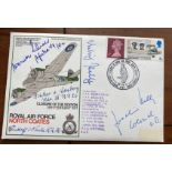 Luftwaffe Rossbach WW2 multiple signed cover 3 SC 34 BEAUFIGHTER signed by Schroer, v. LoBberg,