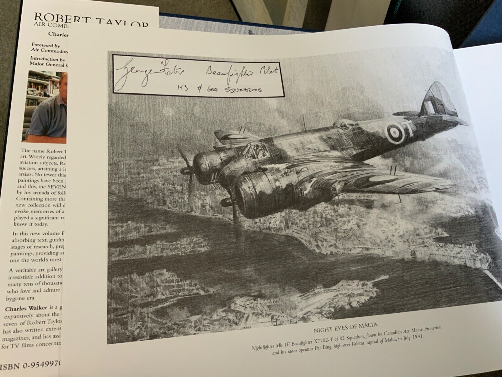 Robert Taylor multiple signed Air combat painting book Vol 4 with slipcase. Autographs have been - Image 3 of 10