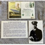 Dambuster WW2 Bouncing bomb inventor Sir Barnes Wallis signed on his own Historic Aviators cover.