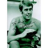 Sir Geoff Hurst signed Black and White Photo English Professional Footballer approx. 6. 5 x 5