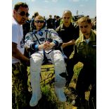 British astronaut Tim Peake Signed 14 x 11 inch Colour photo. Signed in black ink. Good condition.