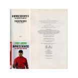 Tiger Woods With Lorne Rubenstein 1st Edition Hardback Book Titled Unprecedented - The Masters And