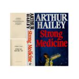 Arthur Hailey 1st Edition Hardback Book titled Strong Medicine. Spine and Dust jacket showing