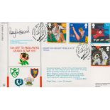 Rory Underwood RAF Signed FDC Salute to England's Grand Slam 1991. Ruby World Cup Double