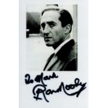 Ron Moody Signed Black and White Photo Flight of the Doves - Actor approx. 5. 5 x 3. 5 size. Good