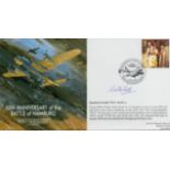 WW2. Sqn Ldr Walter Snell Signed 60th Anniversary of the Battle of Hamburg First Day Cover with