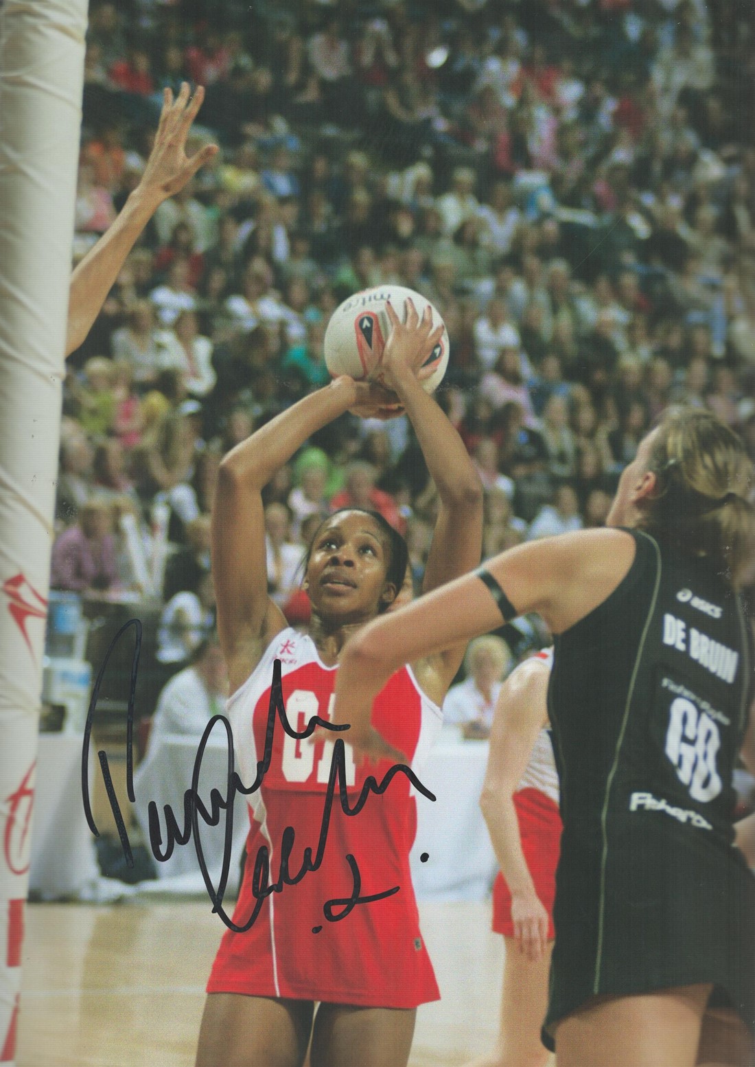 Netball Pamela Cookey signed 12x8 colour photo. Pamela Asibie Cookey (born 2 September 1984 in