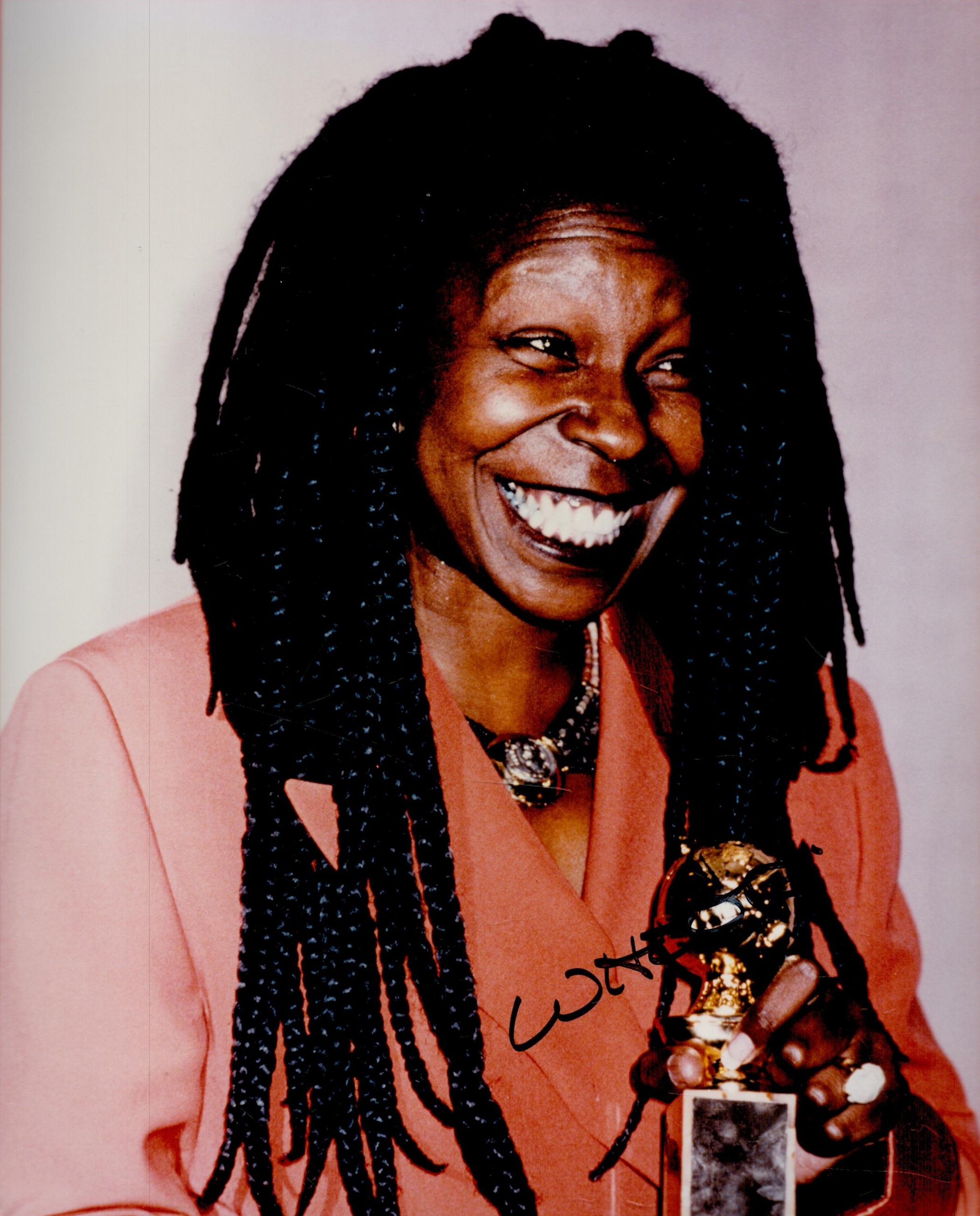 Whoopi Goldberg signed 10x8 colour photo. American actor, comedian, singer, author and television