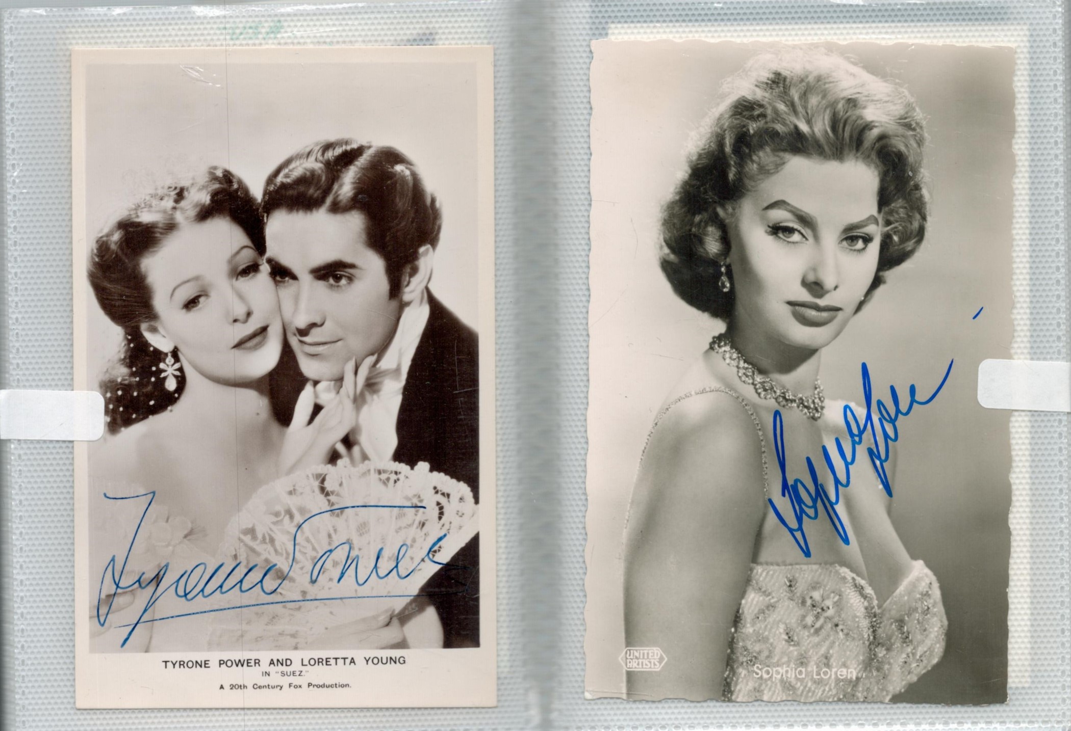 TV And Film Collection of 41 Signed Small Photos Housed in an Aged Album. Signatures include Carol - Image 2 of 3